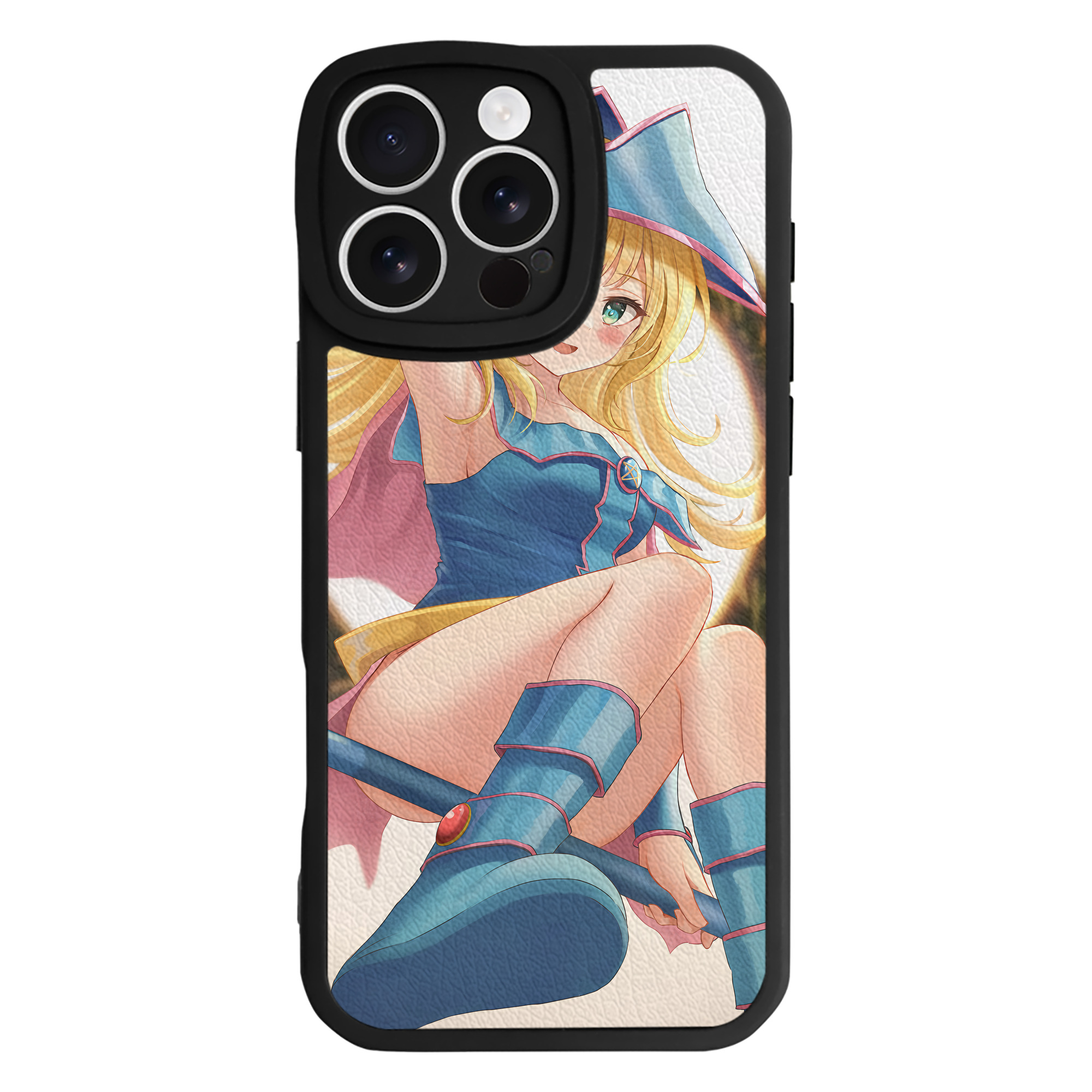（画像用） 遊☆戯☆王 Yu-Gi-Oh! 【iPhone 16シリーズ対応】シリコンスマホケース（レザー調） 材質：シリコン